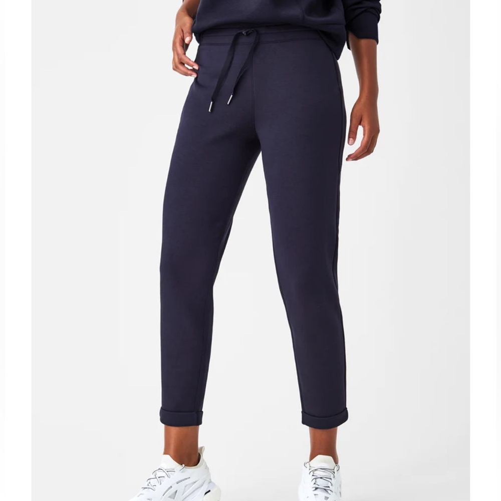 SPANX Navy Slim Jogger Track Pants